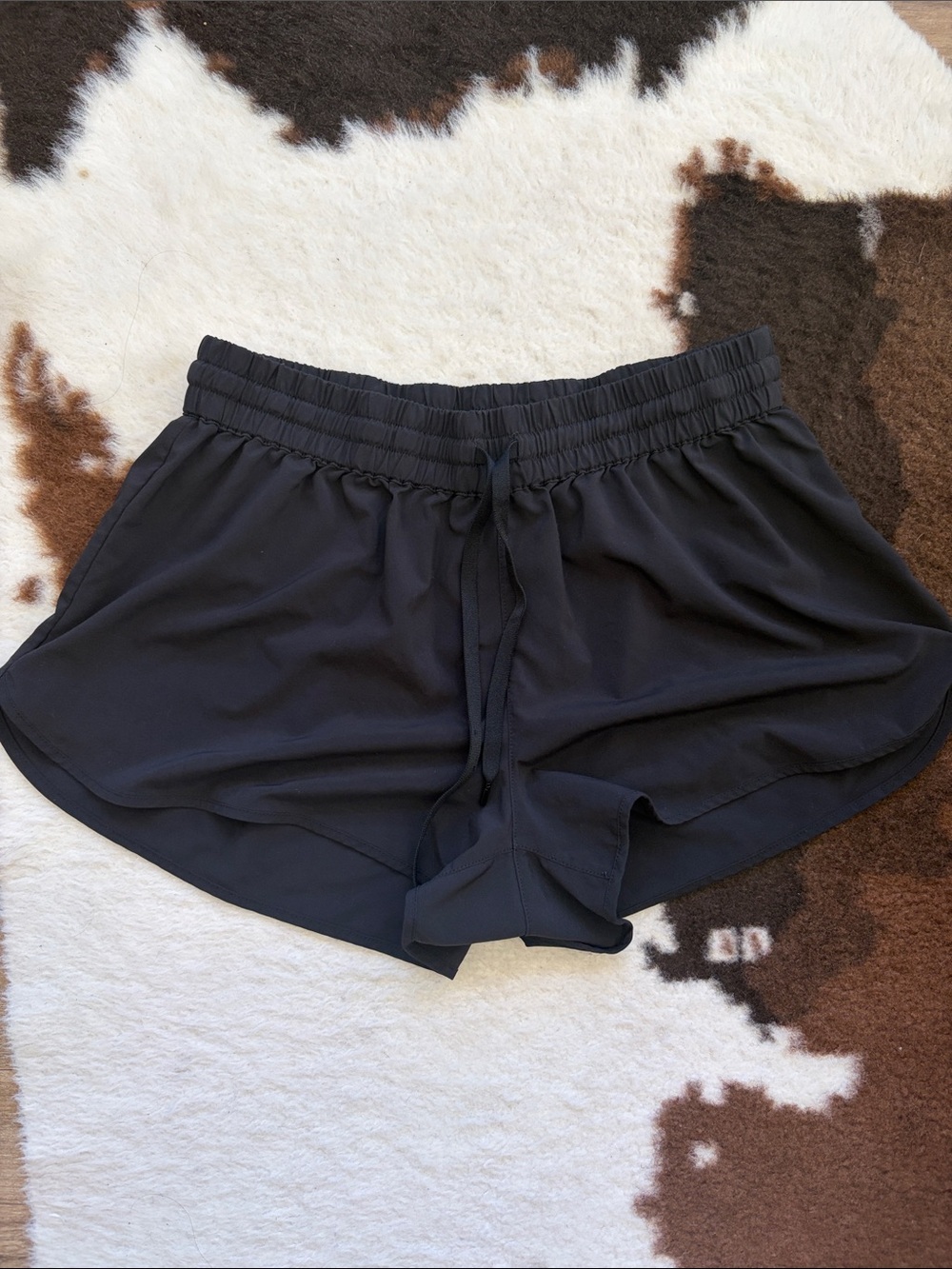 TNA Black Athletic Drawstring Shorts